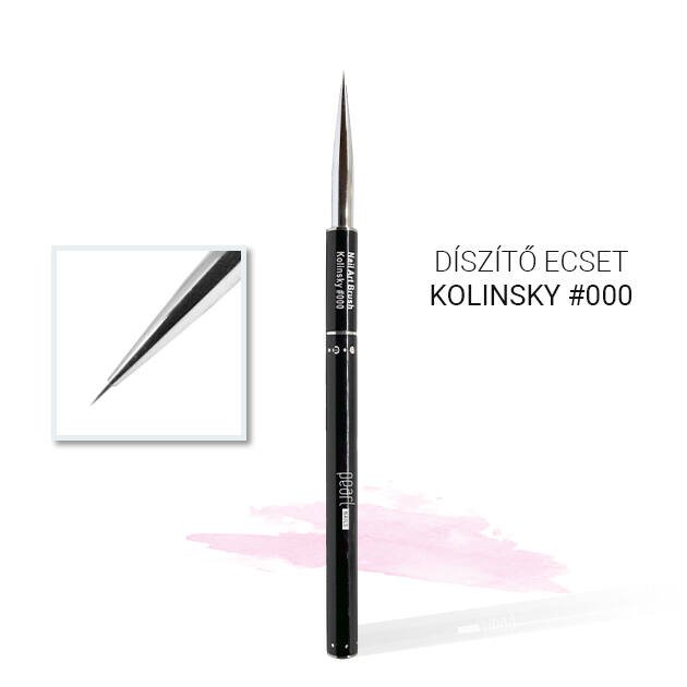 #000 Kolinsky decorative black jewelry brush