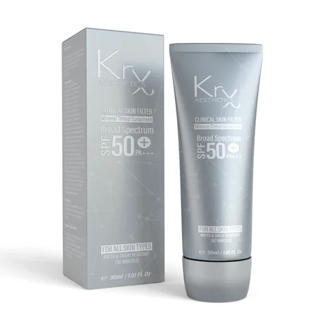 Clinical Line Skin Filter Tinted Sunscreen SPF 50 Medium/Dark 30g